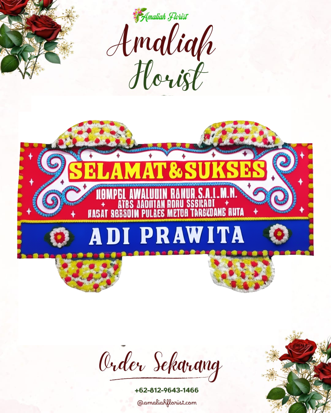 Papan Bunga Ucapan Selamat Kaliwiro