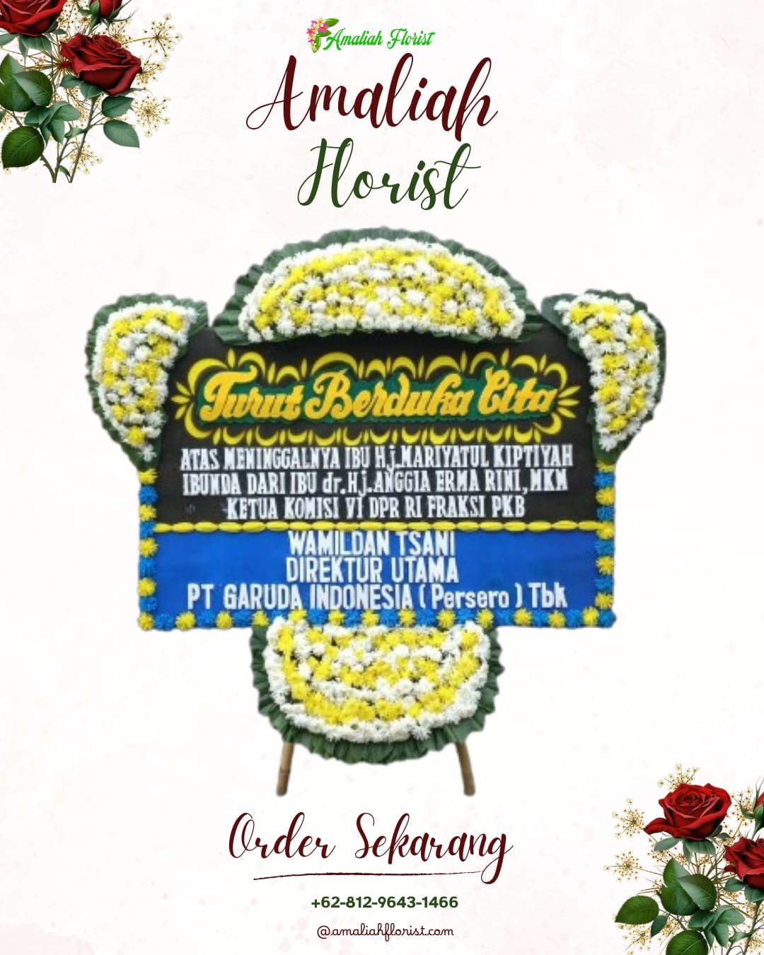Papan Bunga Duka Kaliwiro